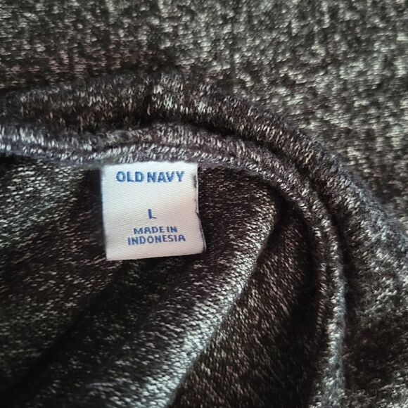 Old Navy Marled Gray Long Sleeve Rolled Round Neck Sweater Dress Size L - Picture 13 of 15